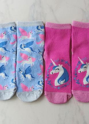 Набір нових шкарпеток 31-34 sinsay єдиноріг люрекс