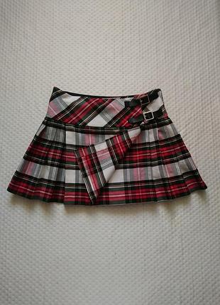 Юбка под корт шотландский на 11-12 лет