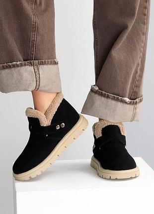 Ботинки натуральная замша