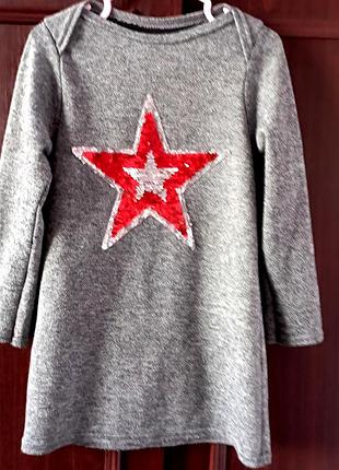 Теплое платье для девочки