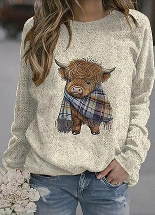 Женская уникальная кофта свитшот maria &amp; gabriele с большим лого оригинал