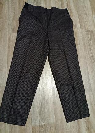 Теплые в клетку женские брюки от massimo dutti