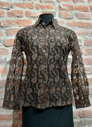 Винтажная кружевная рубашка