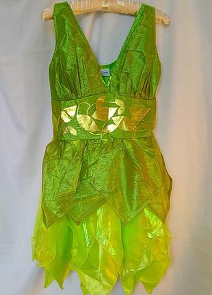 Шикарное яркое салатовое платье фея для аниматоров размер м