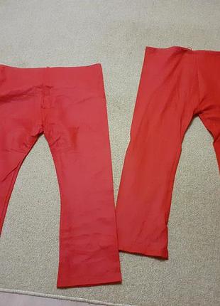 Маскарадний костюм новорічний, штани санти  xxxl