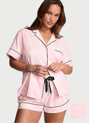 Фланелева піжама з шортиками victoria’s secret