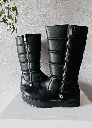 Шкіряні чоботи flamingo