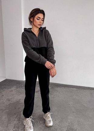Женский флисовый спортивный костюм