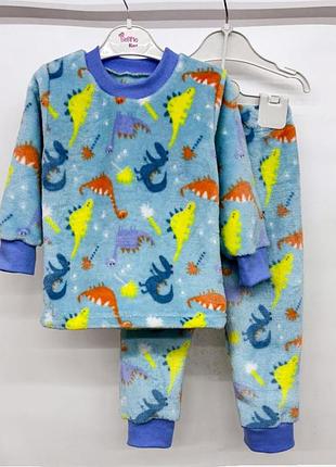 Піжама тепла дитяча махрова для дівчат 9