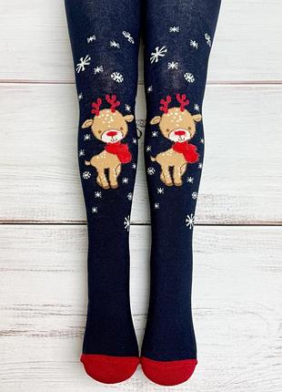Демисезонные новогодние колготки