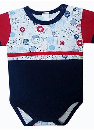 Боди футболка на мальчика / р.80, 9-12 мес. / 80401