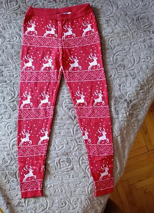 Детские лосины для девочки с новогодним принтом на 8-10 лет
на рост 134-140 см