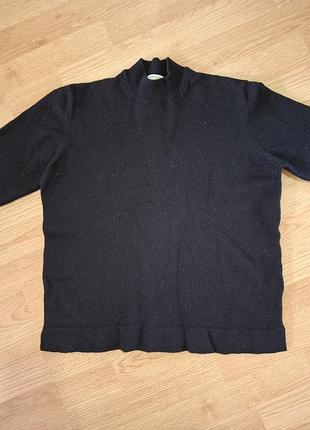 Кардиган черный, шерсть, р.34-36