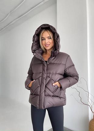Накладной платеж ❗️❗️❗️стильная дутая куртка, короткий зимний пуховик