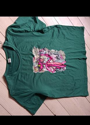 Футболка зеленая аниме
