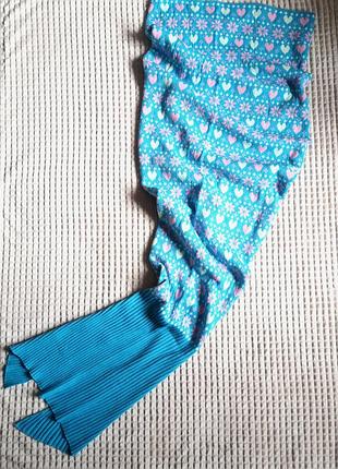 Новый плед зимняя русалка