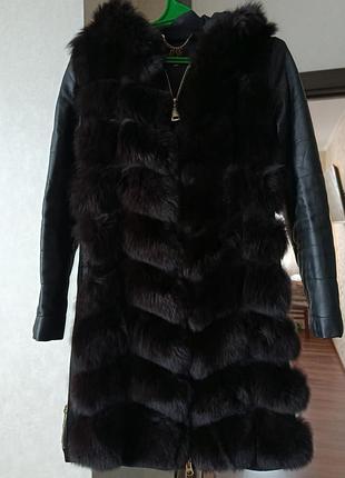 Шуба трансформер, трубкава снимаются на молнии