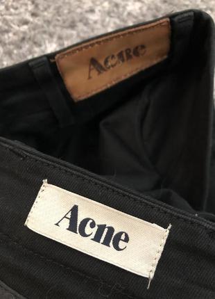 Джинси acne оригінал щільні з блискавкою ззаду4 фото