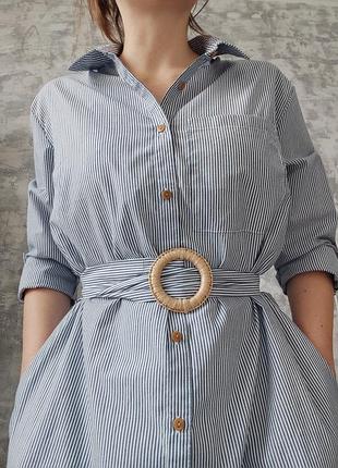 Платье рубашка с пояском платье-рубашка sinsay