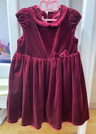 Велюрова сукня, новорічне плаття, святкове плаття