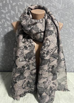 -beck sondergaard - великий палантин 55 % вовна 45% шовк