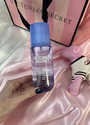 Парфумований спрей blue jasmine water lily hair & body mist victoria’s secret оригінал