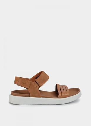 Оригинальные женские сандалииecco/сандали экко коричневого цвета