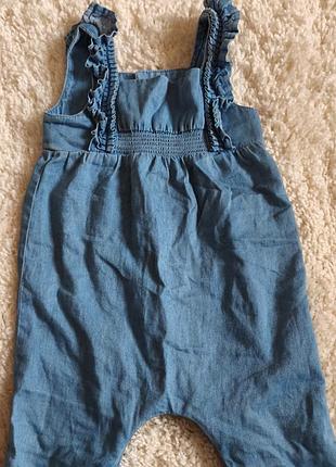 Джинсовый комбинезон для девочки