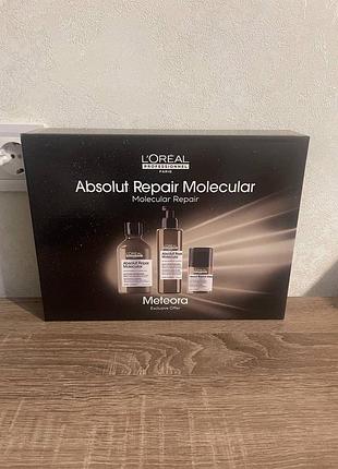 Набор профессиональное косметики для волос loreal absolute repair molecular