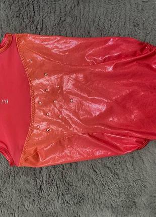 Шикарний купальник для 🌸гімнастіки стрази 10/12 років