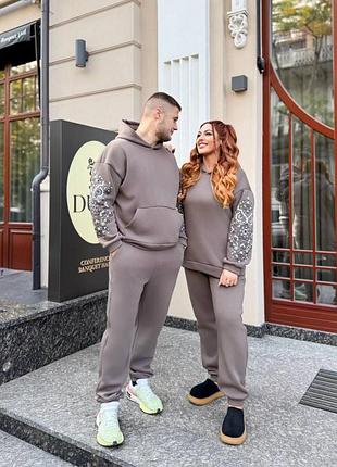 Теплый спортивный костюм  парный