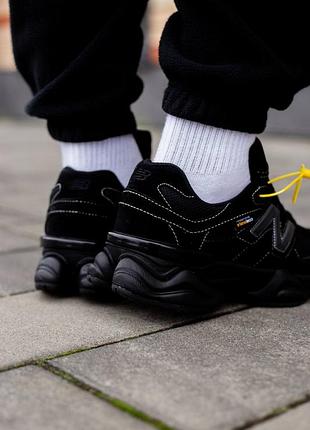 Кросівки чоловічі new balance 9060 black cordura