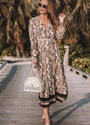 Платье бохо стиль на запах вискоза