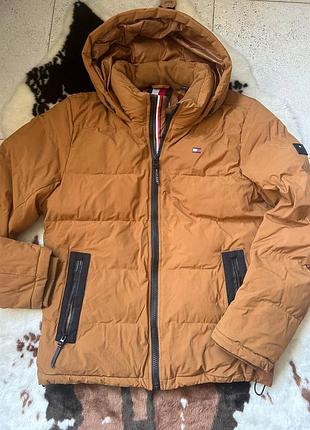 Трендовая зимняя курточка, куртка, мужской пуховик tommy hilfiger