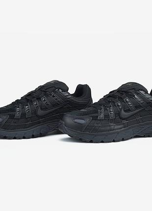 Кроссовки мужские nike p-6000 full black gore-tex termo