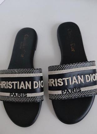 Шлепки женские christian dior