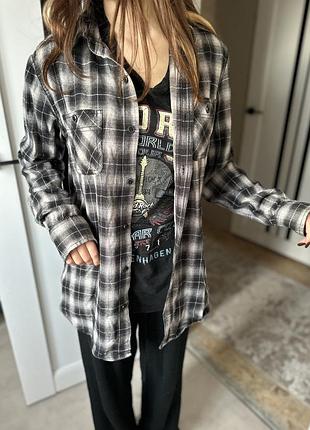 Стильна тепла сорочка slim fit