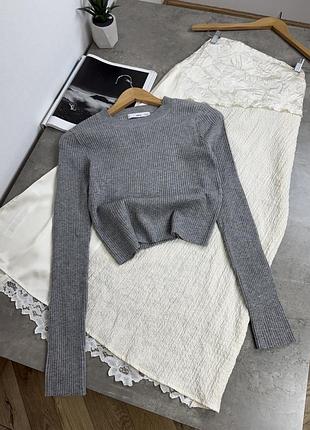 Лонгслив в рубчик