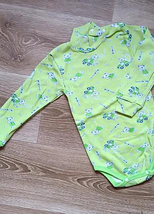 Боди гольф на мальчика / длинный рукав / мишки / р.98, 2-3 года / 81910