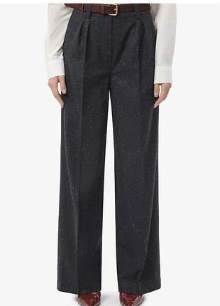 Жіночі шерстяні штани з защипами blumarine – теплі, з актуальної колекції