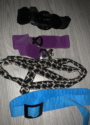 Лот поясов ремней   4 штуки