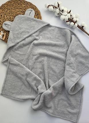 Кутик рушник махровий для новонародженого з вушками