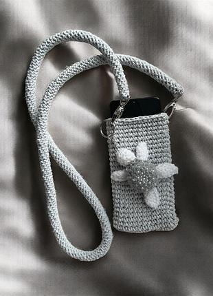 Вʼязана сумка для телефону + подарунок 🎁