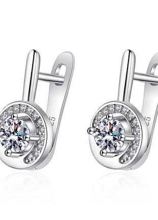 Сережки з камінням