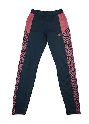 Adidas sport leggings 11-12 years navy and pink with spotted pattern