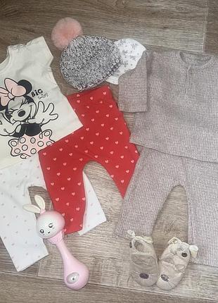 Набір речей на дівчинку 3-6 міс, 62-68 розмір