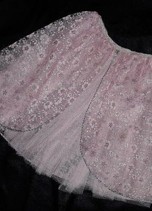 Юбка фатиновая пышная костюм феи принцессы бабочки на утренник новый год