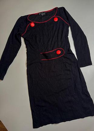 Святкова сукня чорно-червона