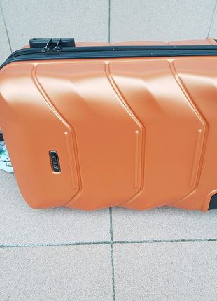 Чемоданы дорожные фирма fly 147 luggage оранжевый6 фото