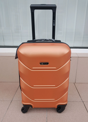 Чемоданы дорожные фирма fly 147 luggage оранжевый5 фото